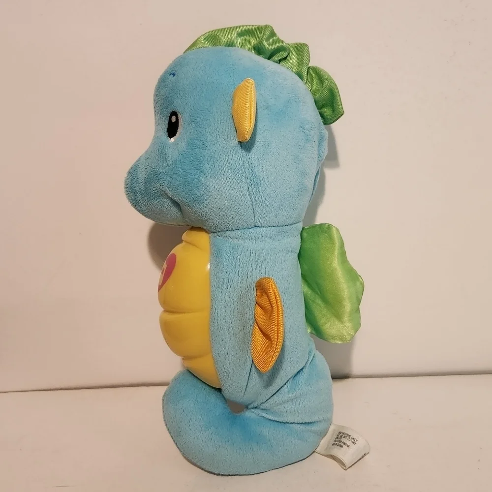 10” Fisher Price Soothe and Glow Seahorse Baby Lullaby Plush Stuffed Ani…